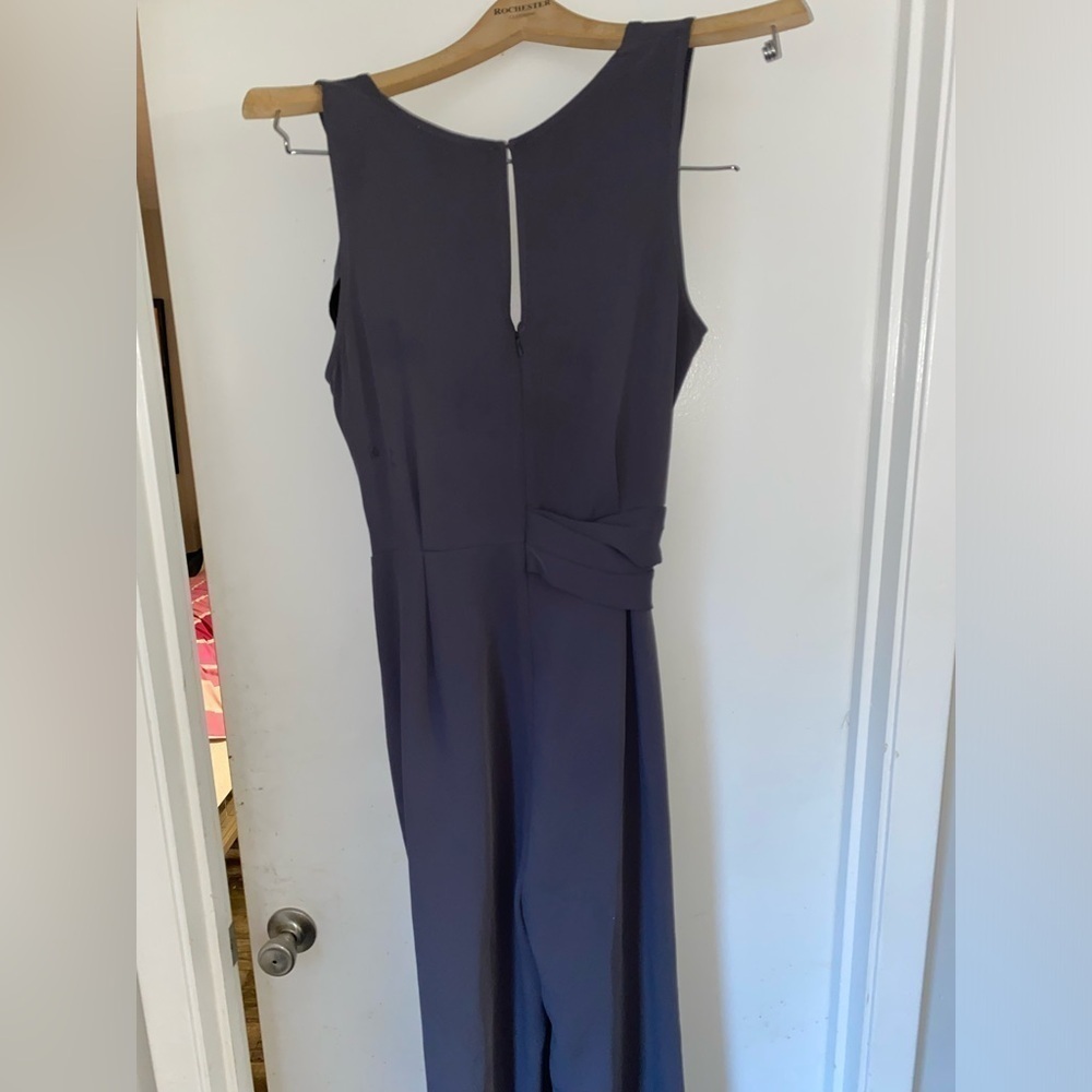 ASTR The Label Gray Knot Waist Tie Sleeveless Jumpsuit XL - Picture 7 of 7